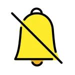 Bell With Slash SVG Icon